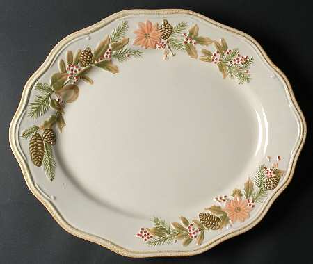 Garland Spruce 18" Oval Serving Platter