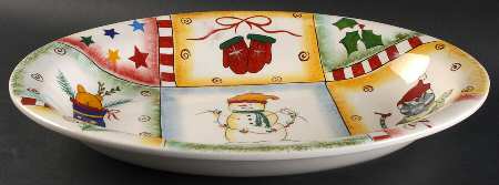 Holiday Magic 18" Oval Serving Platter