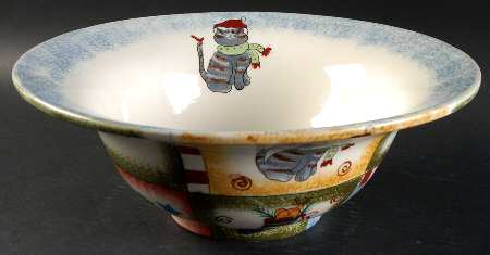 Holiday Magic 13" Round Deep Bowl