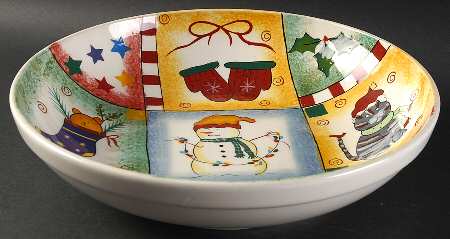 Holiday Magic 12" Pasta Serving Bowl
