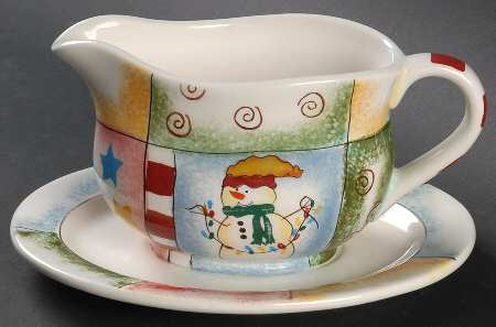 Holiday Magic Gravy Boat & Underplate