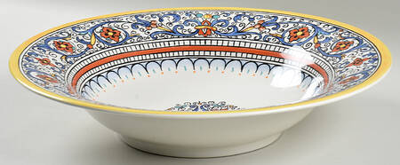 Antico Deruta 15" Large Salad Serving Bowl
