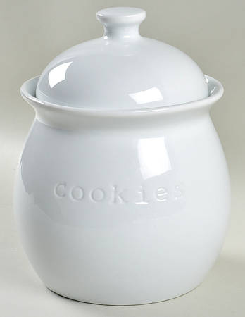Great White Collection (Coupe Shape) Cookie Jar & Lid