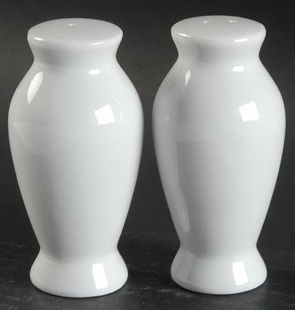 Great White Collection (Coupe Shape) Salt & Pepper Set