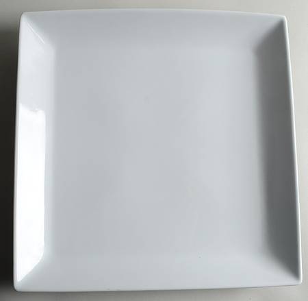 Great White Collection (Coupe Shape) 12" Square Serving Platter