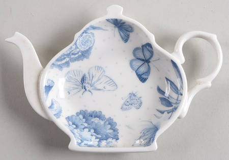 Botanic Blue Figural Tea Bag Holder
