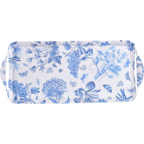Botanic Blue 15" Melamine Sandwich Tray