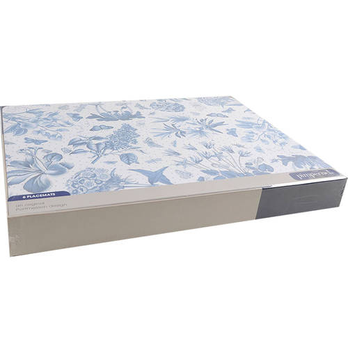 Botanic Blue Corkboard Placemat - Set of 6