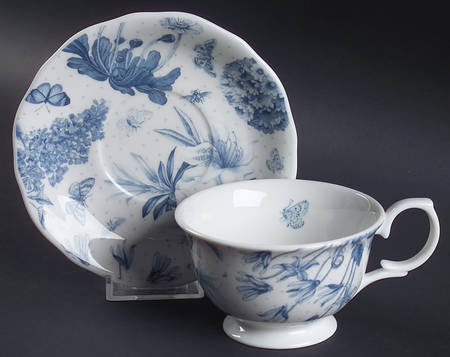 Botanic Blue Footed Cup & Saucer Set