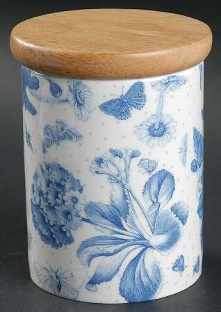 Botanic Blue 5" Storage Jar & Lid