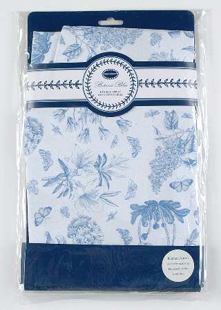 Botanic Blue 28" X 34" Cloth Kitchen Apron