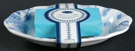 Botanic Blue Soap Dish