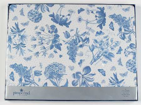 Botanic Blue Corkboard Placemat - Set of 4