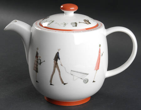 Up the Garden Path Teapot & Lid