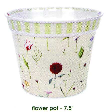 Up the Garden Path 7" Flower Pot