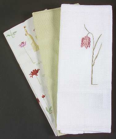 Up the Garden Path Tea Towel (Set of 3 Motifs)