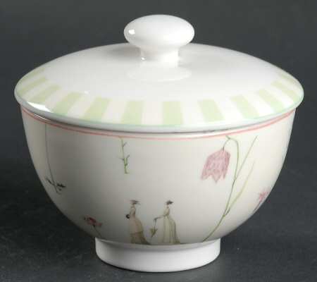 Up the Garden Path Sugar Bowl & Lid