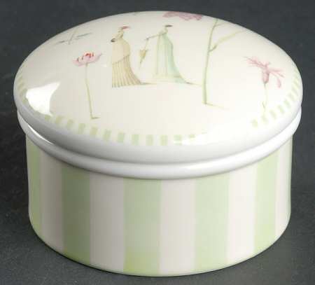 Up the Garden Path Trinket Box & Lid