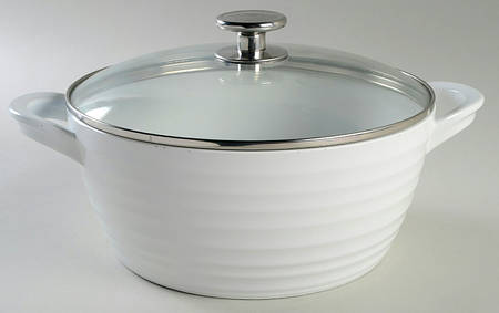 Sophie Conran White 3.5 Quart Metal Covered Casserole