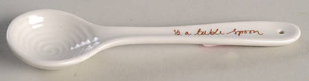Sophie Conran White 1/2 Tablespoon Ceramic Measuring Spoon