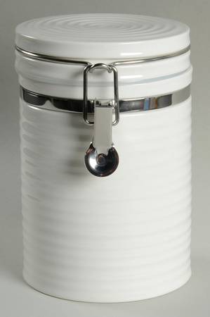 Sophie Conran White 7" Storage Jar with Hinged Lid