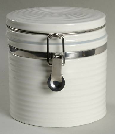 Sophie Conran White 5" Storage Jar with Hinged Lid