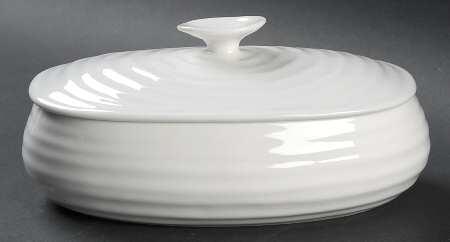Sophie Conran White Oval Box & Lid