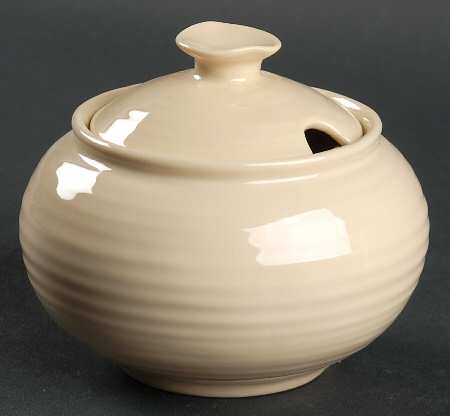 Sophie Conran Biscuit (Beige) Sugar Bowl & Lid