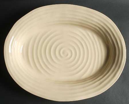 Sophie Conran Biscuit (Beige) 14" Oval Serving Platter