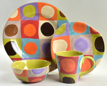 Urban Dots 4 Piece Place Setting