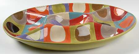 Urban Dots 5 Part Oval Divided Server