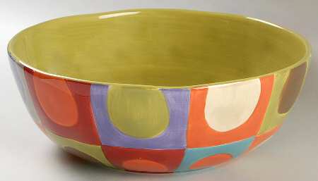 Urban Dots 11" Large Salad Serving Bowl