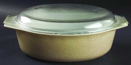 Plain Speckled Beige by Pyrex