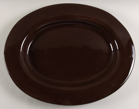 Sausalito Chocolate 18" Oval Serving Platter