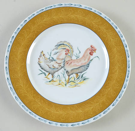 Basse Cour Dinner Plate by Pierre Frey (Patrick Frey)