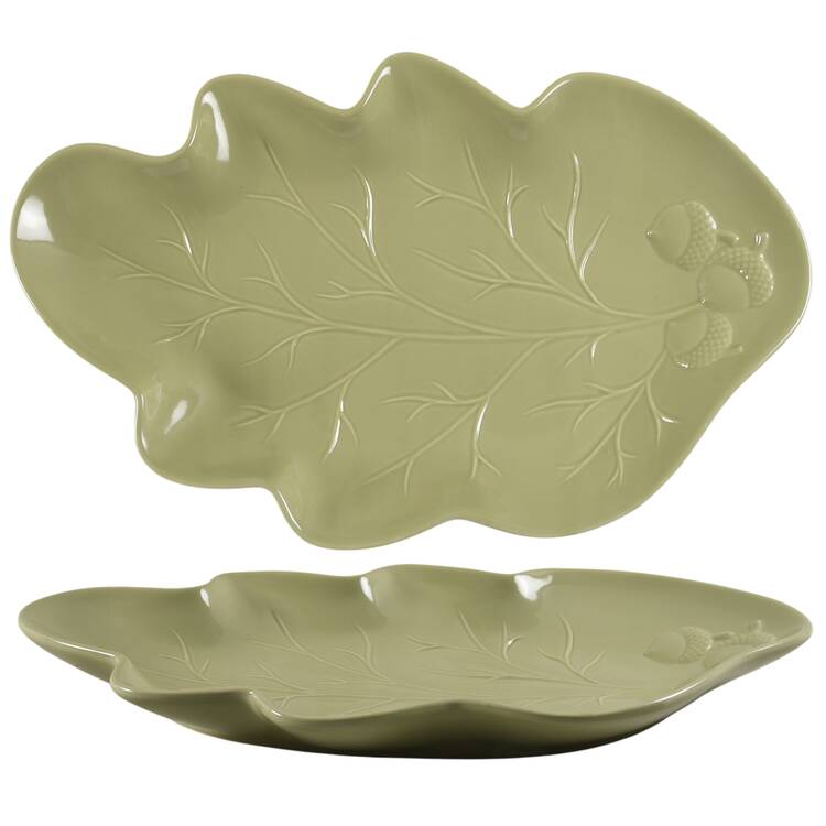 Plymouth 15" Leaf Shaped Platter