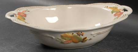 Plymouth 11" Nesting Handled Oval Serving Bowl