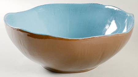 Nuevo Organic 12" Large Salad Serving Bowl