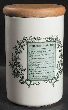 Victorian Cooks 6" Storage Jar & Lid
