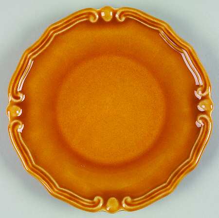 European Country Butterscotch Bread & Butter Plate