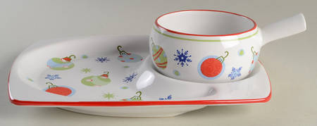 Taffy Candy Snack Set with 11" (SNTR11) Tray & Stick Handle Soup (SOH)