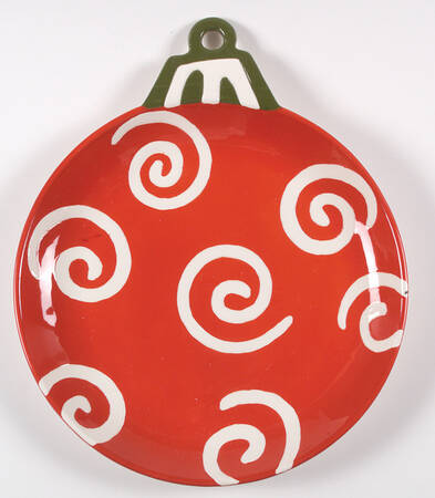 Taffy Candy 15" Ornament Shaped Platter