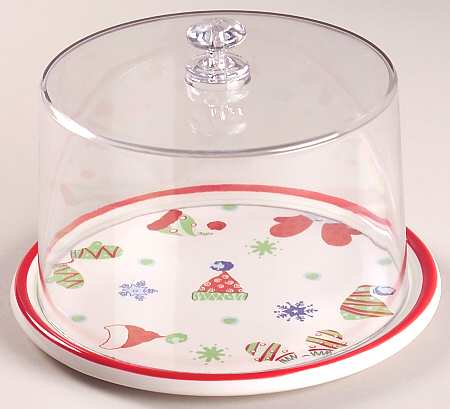 Taffy Candy Cheese Dish & Plastic Dome