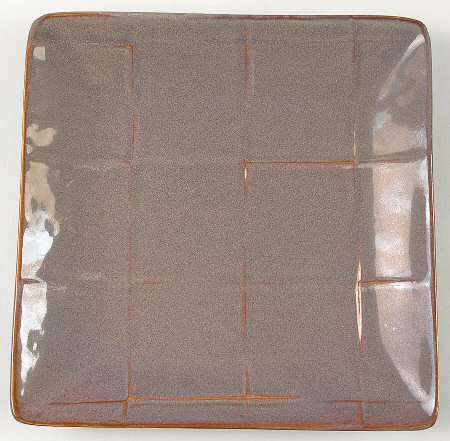 Grey Cubic Square Salad Plate