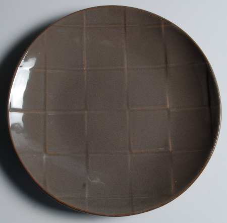 Grey Cubic Dinner Plate