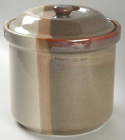 Brownstone Large Canister & Lid
