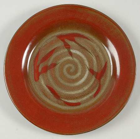 Copper Leaf Salad Plate
