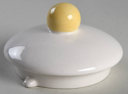 Yellow Polka Dots Lid for Teapot