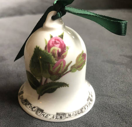 Portmeirion Rose Bell Ornament