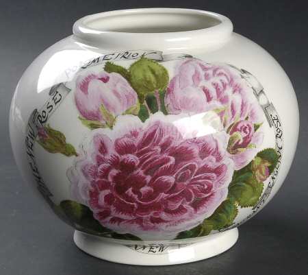 Portmeirion Rose 6" Globe Vase